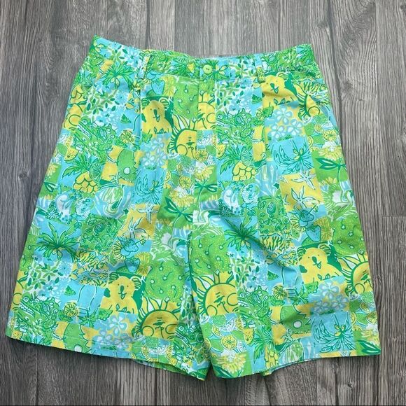LILLY PULITZER Vintage White Label Koala Sun Bermuda Shorts Key West - Picture 9 of 16